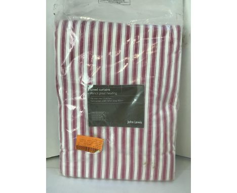 John Lewis Lined Curtains with Pencil Pleated Heading 