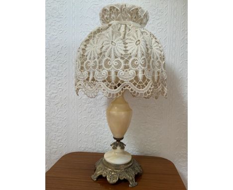 Marble and Gilt Table Lamp 