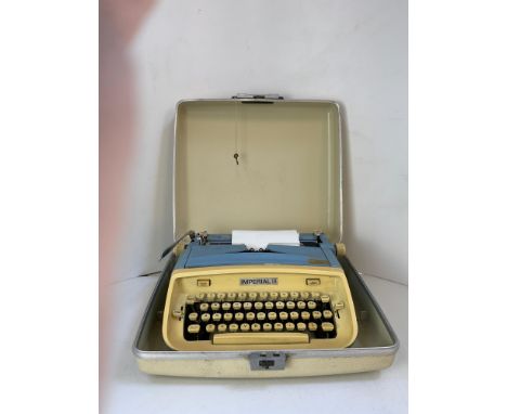 Imperial Typewriter in Case with Key 