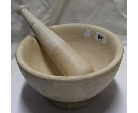 A large Maw &amp; Co. stoneware pestle and mortar