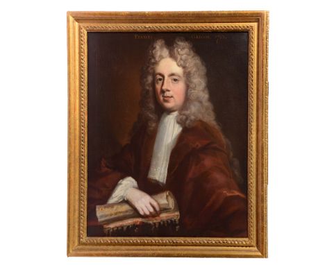ATTIRUBUTED TO WILLIAM GANDY (c.1655-1729) 'Francis Gregor 1713', oil on canvas, 74 x 62 cm.  Note: the work apparently signe