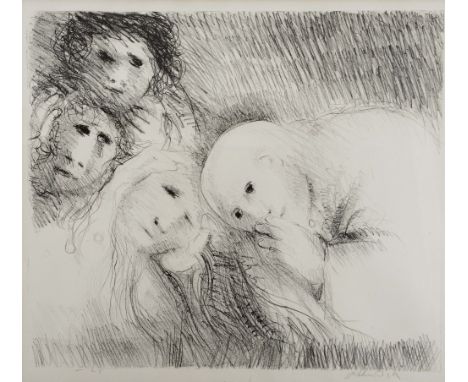 ARTHUR BOYD (1920-1999) Four figures, lithograph, pencil signed in the margin and numbered 25, 48 x 60cm