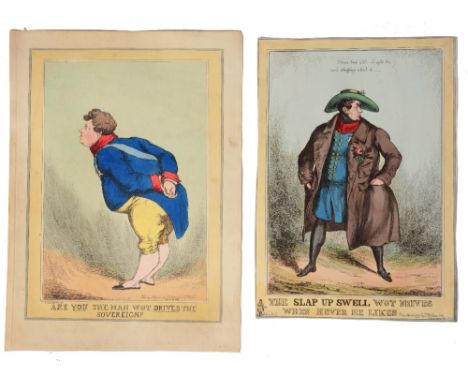 A FOLIO OF MISCELLANEOUS CARICATURE engravings after Sharpshooter &amp; others, together with Victorian scrap cartoons and fu