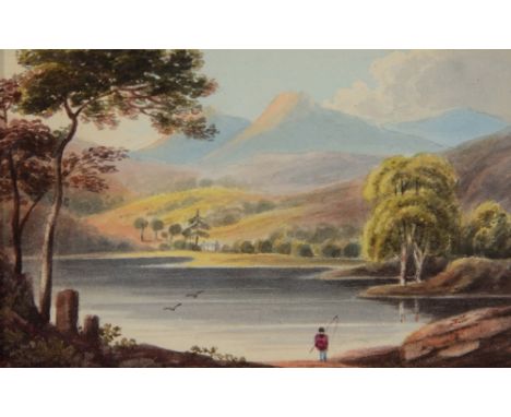 HARRIET BERRISFORD (1788 - 1860) 'Elterwater', watercolour, 8.5 x 13cm; and a small collection of unframed prints and engravi
