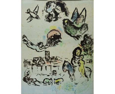 MARK CHAGALL (1887 - 1985) 'Nocturne in Venice', lithograph, 31 x 23.5cm Prov: with Folio Fine Art Limited 