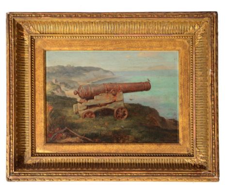 ALFRED MORGAN (EXH.1862-1904) 'Peaceful Days', signed, oil on canvas, 21.5 x 31 cm.