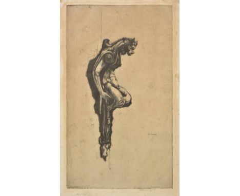*Cameron (David Young, 1865-1945). The Little Devil of Florence,  etching with drypoint on laid paper, signed in pencil lower