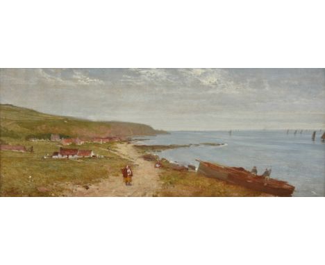 *Douglas (William Fettes, 1822-1891). On the Kincardine Shore, 1875,  oil on canvas, signed and dated lower left, artist and 