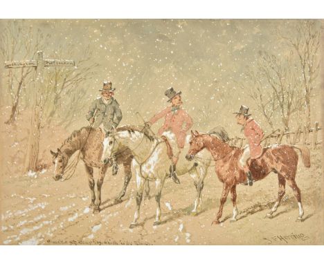 *Herring (John Frederick, Jnr., 1820-1907). Wake up dear boy, which is the road?, watercolour on paper, heightened with body 