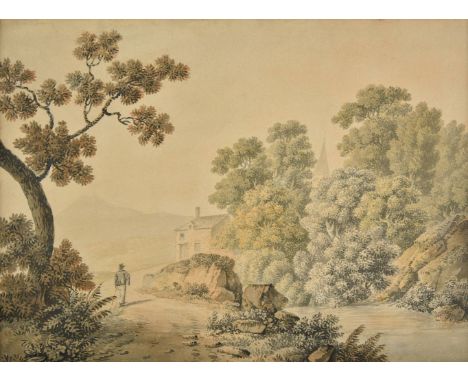 *Bourne (James, 1773-1854). A pair of unsigned English topographical watercolours, early 19th century,  watercolour on wove p