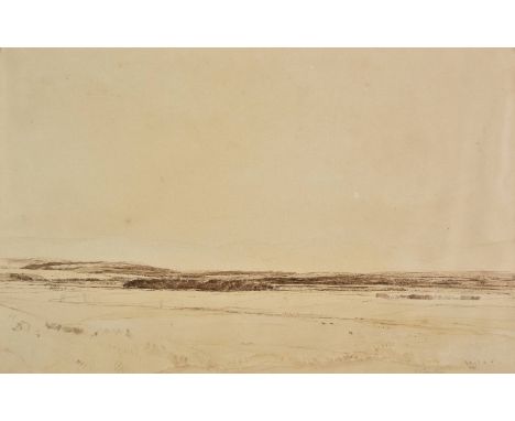 *Cameron (David Young, 1865-1945). The Vale of Forth, circa 1930,  pen, brown ink and wash on wove paper, signed in pencil lo