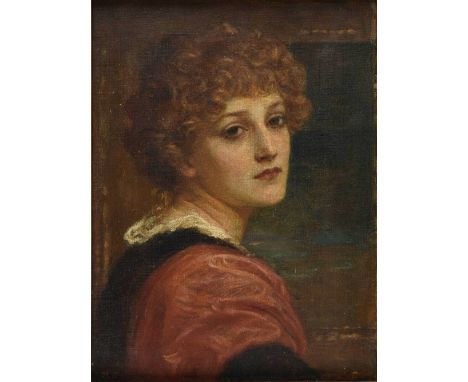 *Canziani (Louise Starr, 1845-1909). Portrait of a Young Lady,  oil on canvas, artist's monogram lower left, 30 x 23cm (12 x 