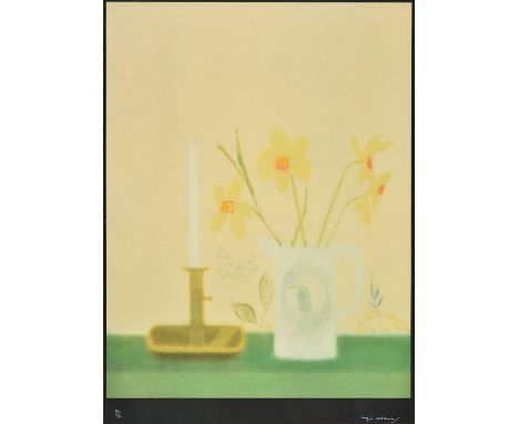 *@Aitchison (Craigie, 1926-2009). Daffodils and Candlestick, 1998,  colour screenprint on wove paper, from the edition of 75,