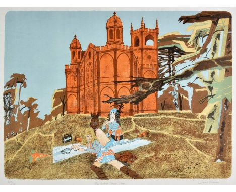 *Rosoman (Leonard H., 1913-2012). The Gothick Temple, Stowe, 1974,  colour lithograph, from the series Eight Follies, printed