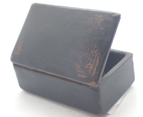 Georgian snuff box in black
