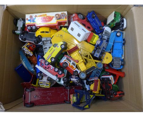 A collection of Dinky and other die-cast model vehicles 