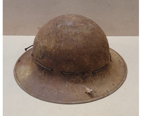 A WWII Zuckerman British Civil Defence helmet 