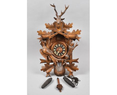 A Three Weight Double Cuckoo Wall Clock 