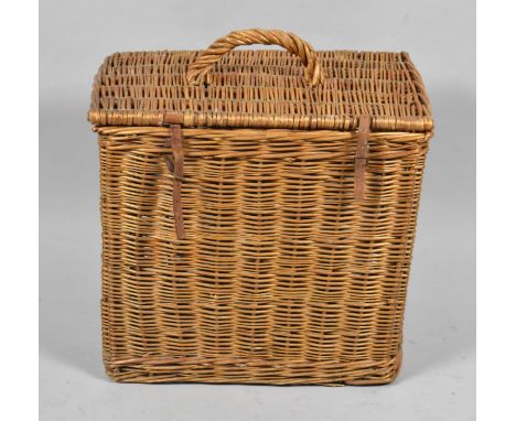 A Vintage Wicker Hamper, 43cm Wide 