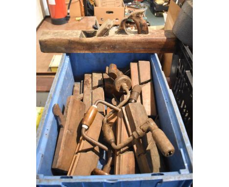 A Collection of Vintage Woodworking Tools, Jack and Moulding Planes 