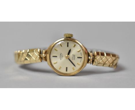 A Ladies Gold Rotary Dress Watch with 17 Jewel Movement 