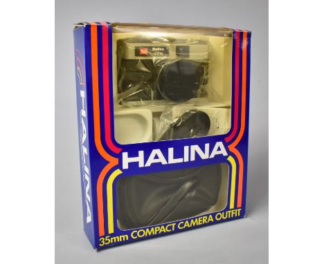A Late 20th Century Halina 35mm Compact Camera Outfit with Original Packaging 