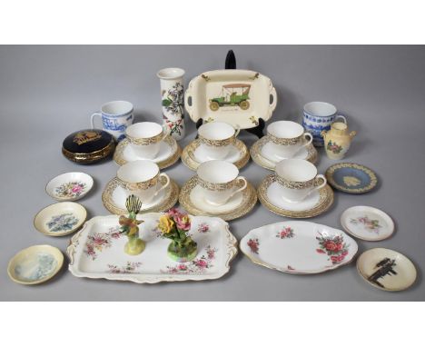 A Collection of Various Ceramics to comprise Royal Albert Lavender Rose Rectangular Tray, Royal Albert Centennial Rose Shaped