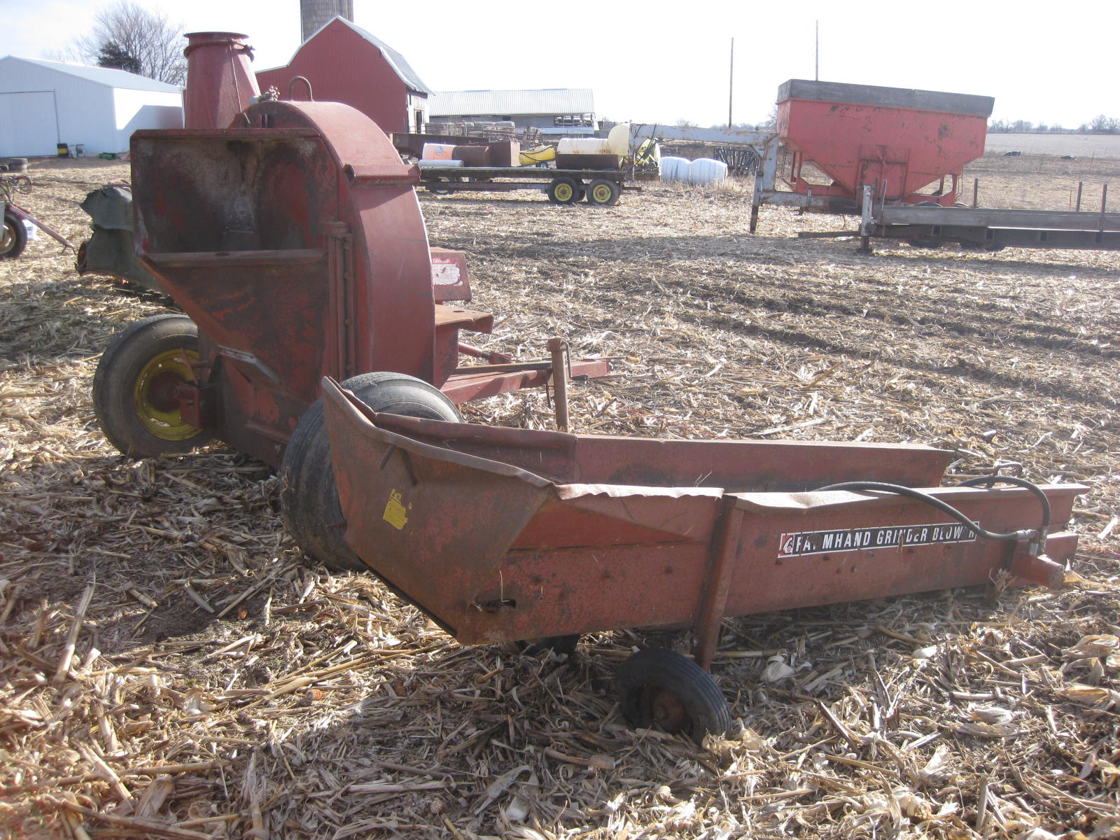 FarmHand grinder blower w/ conveyor