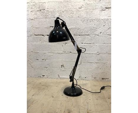 An anglepoise light, with domed shade, H81cm