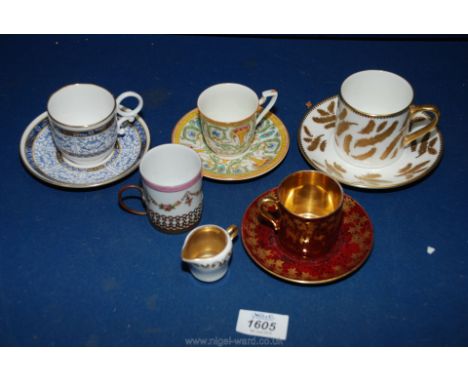 A quantity of Royal Worcester cups and saucers plus others