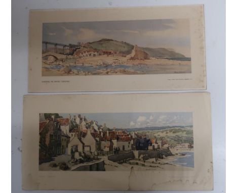 Two unframed carriage prints - Sands End, Yorkshire, after Merriott, and Staithes, Yorkshire after Russell