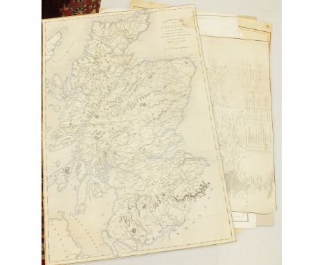 An early-19th century map of Scotland, 'A Travelling Map of Scotland', copied from a map accompanying the reports of a Parlia