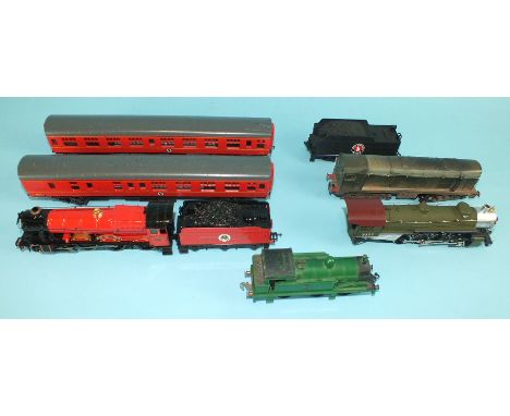 Bachmann, a Harry Potter Hogwarts Express and two coaches; Lima, Hornby, Triang, etc rolling stock: three  locomotives and 33