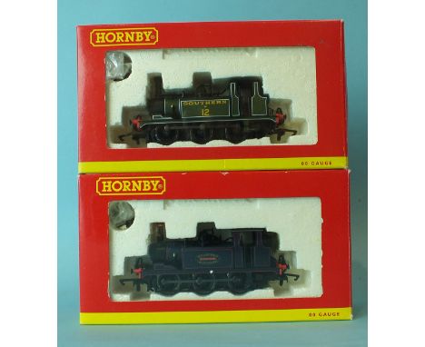 Hornby, two 0-6-0 Terrier locomotives: R2100B SR no.W12 and R2216 K&ESR "Bodiam", both boxed, (2).