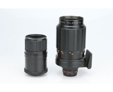 * A Sigma Telephoto f/8 500mm Lens, body, VG, elements, VG, together with a Russian MC 3M-5CA f/8 500mm lens, body, G-VG, ele