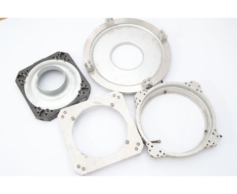 A Chimera Speedrings for Professional Lighting Softboxes, including examples for Redhead lighting, Joker Bug 200 and two othe