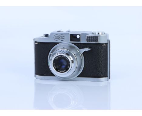 An Adox Fotowerke 300 Camera, with Steinheil Muchen Cassar f/2.8 45mm lens, body, VG, shutter working, lens, F-G, some light 