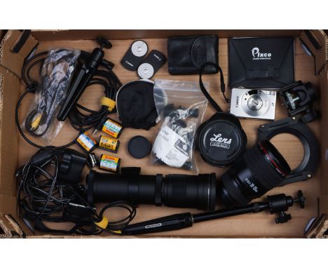 A Small Selection of Various Camera Accessories, including Manfrotto 709B, Manfrotto 342, Canon L series mug and more (a lot)