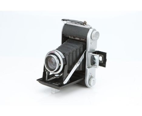 An Ensign Selfix 820 Folding Camera, with Ross Xpres f/3.8 105mm lens, body, G, shutter working, lens, G, some internal haze