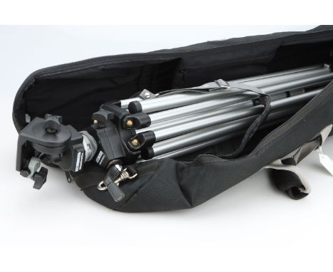 A Manfrotto 028 Tripod, with a 128RC tripod head, in maker's case