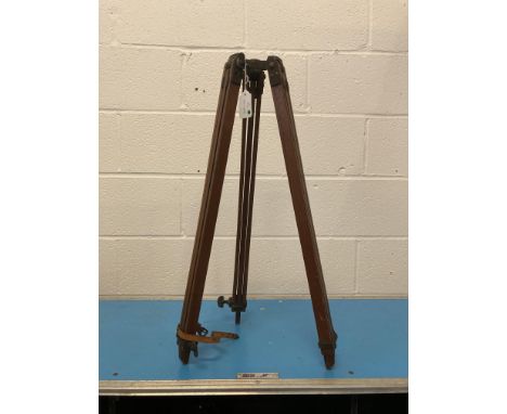 Two Surveyors Levels &amp; Tripod, The first signed 'Stanley London' on three adjustable screw feet, rack and pinion focusing