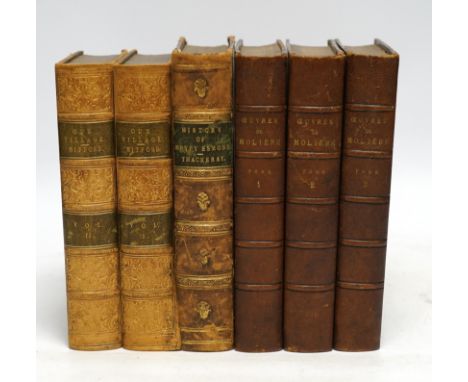 ° ° A group of assorted Bindings: The Spectator, vols 1, 4, 5, 7 and 8, c.1750,The Guardian, 2 vols, 1756The Tatler, vols 1, 