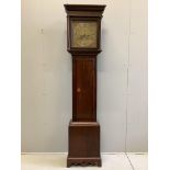 George Smith, Beaminster, a George III oak eight day longcase clock, height 199cm. Condition - fair