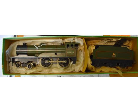 Bassett-Lowke, an O gauge clockwork Price Charles 4-4-0 Locomotive and tender 62453, in green BR livery, with key and in orig