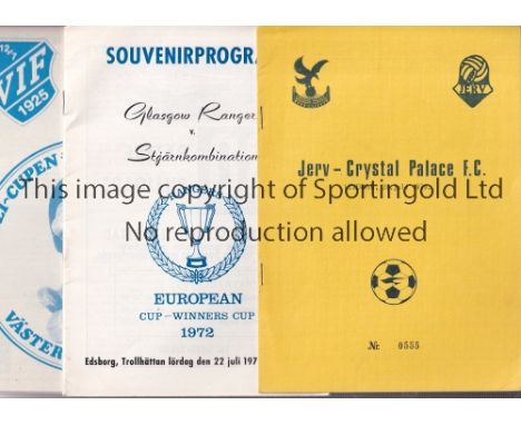BRITISH CLUBS ABROAD&nbsp; &nbsp; &nbsp; &nbsp;A collection of 24 programmes featuring English and Scottish clubs in matches 