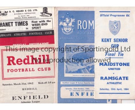 NON-LEAGUE FOOTBALL PROGRAMMES L - R     Over 90 programmes from the 1960's with the home teams starting with the initials L 