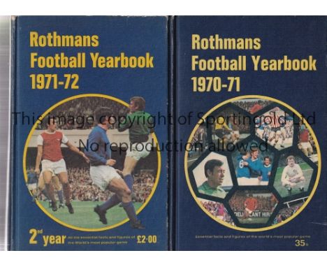 ROTHMANS          The first two Rothmans Football Yearbooks both Hardbacks 1970/71 and 1971/72.  Generally good      