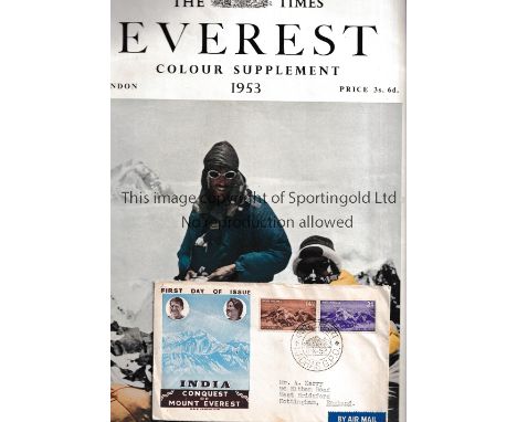 1953 MOUNT EVEREST         Four items covering the conquest on Everest, The Times Everest Colour Supplement 1953, The Times T