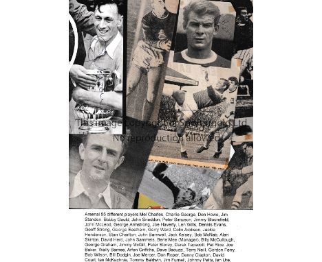 FOOTBALL AUTOGRAPHS 1950'S &amp; 1960'S A large lever arch folder with pockets containing signed pictures from magazines and 