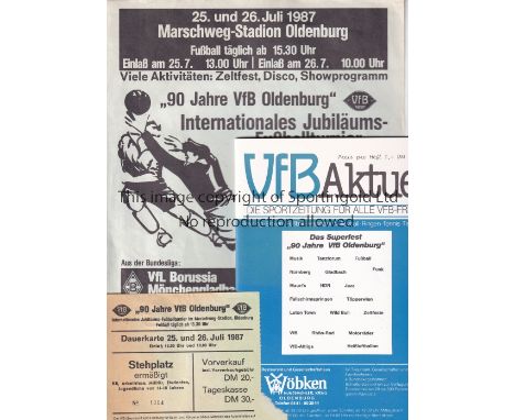 LEEDS UNITED      Never Entered / Played. 1987 VfB Oldenburg 90th Anniversary International Tournament played 25-26/7/1987 at